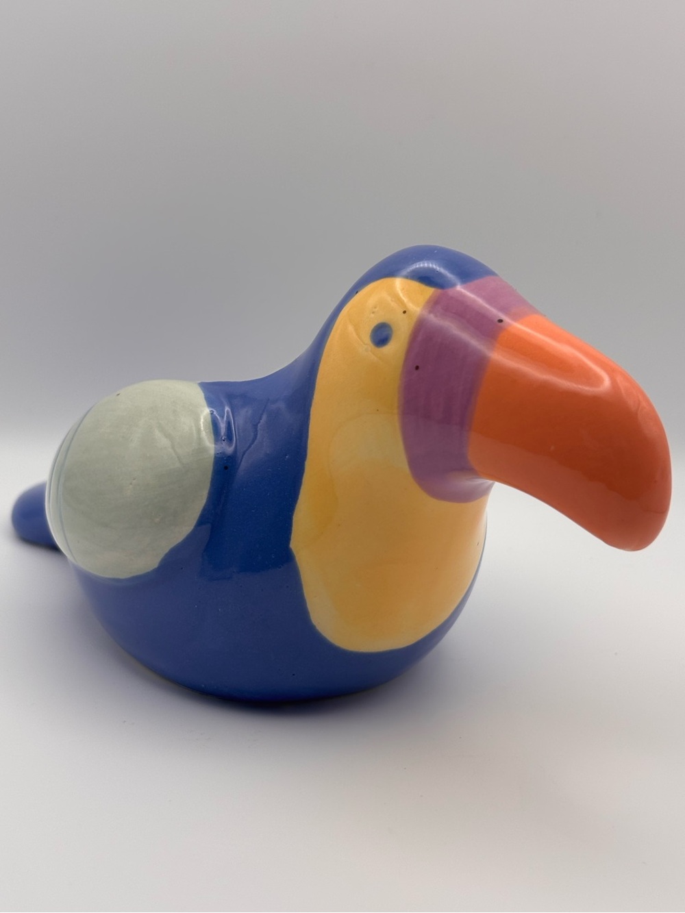 Target Rainbow Toucan Animal Bird Succulent Planter, Ceramic Bird-Shaped Pot